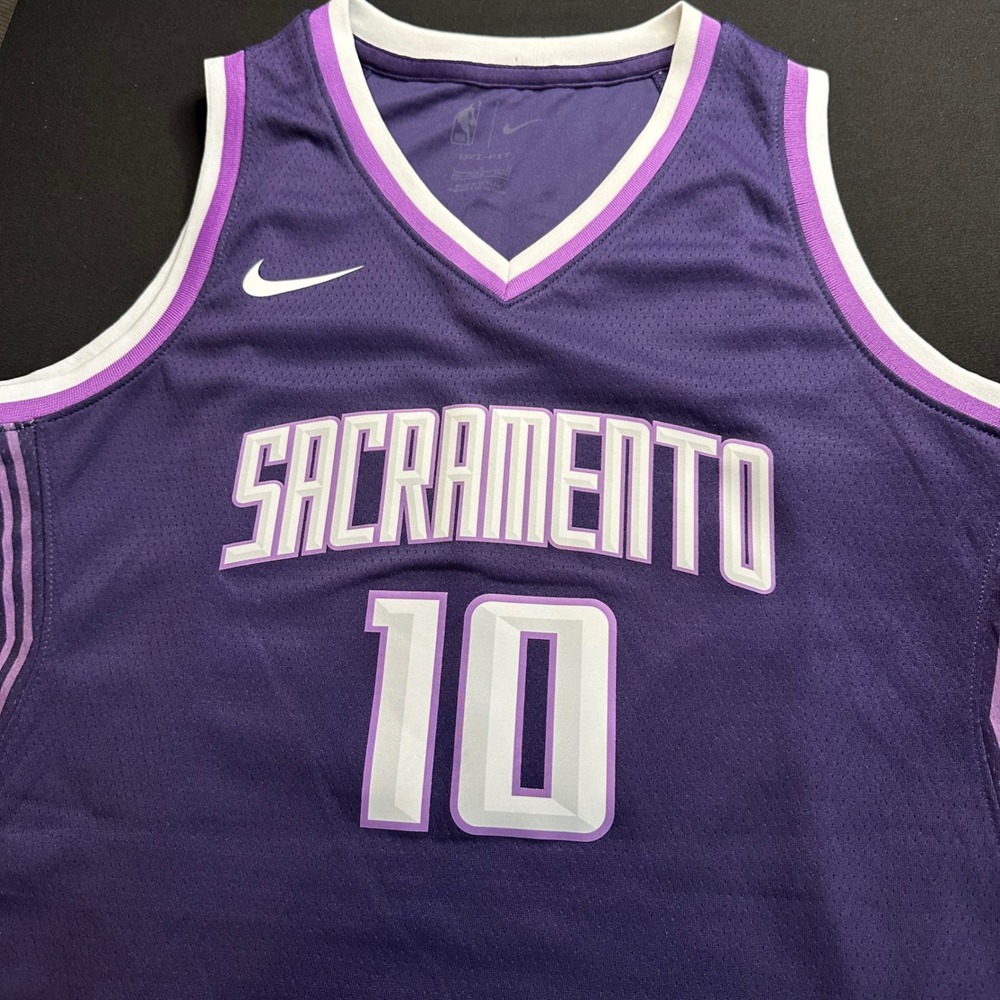 Nike Sacramento Kings DeMar DeRozan 10 City Edition Jersey Purple Mens Large